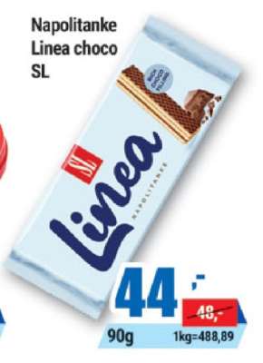Napolitanke Linea choco SL