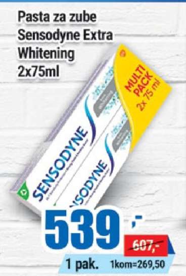 Pasta za zube Sensodyne Extra Whitening 2x75ml