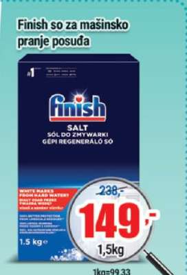 Finish so za mašinsko pranje posuđa