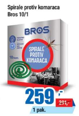 Spirale protiv komaraca Bros, 10/1