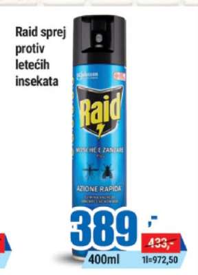 Raid sprej protiv letećih insekata