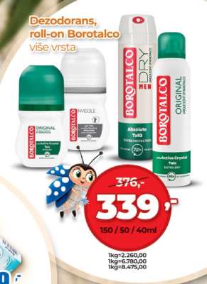 Dezodorans, roll-on Borotalco