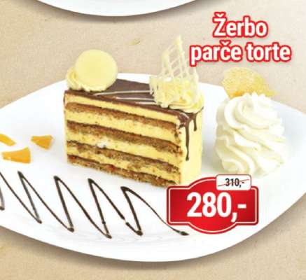 Žerbo parče torte
