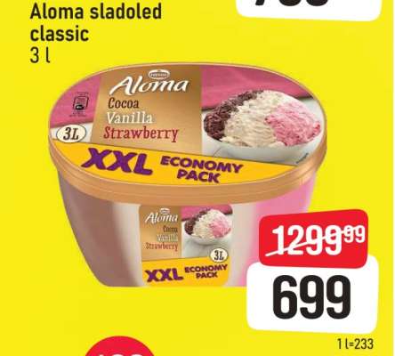 Aloma sladoled classic 3 l