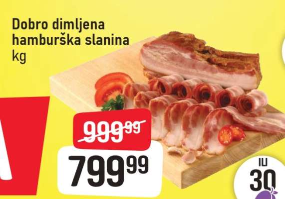 Dobro dimljena hamburška slanina