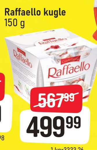 Raffaello kugle 150 g