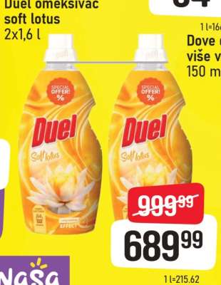 Duel omekšivač soft lotus 2x1,6 l
