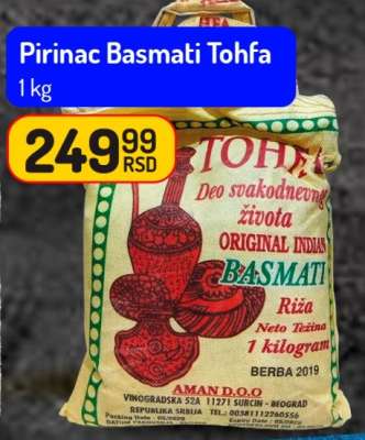 Pirinač Basmati Tohfa