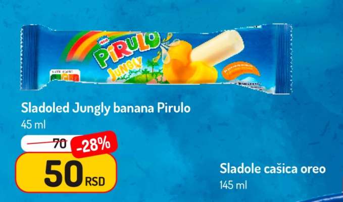 Sladoled Jungly banana Pirulo
