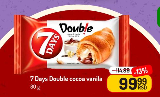 7 Days Double cocoa vanilla