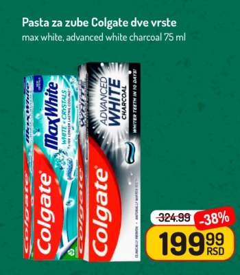 Pasta za zube Colgate dve vrste