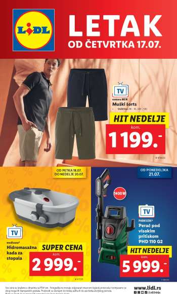 Lidl katalog - 17.07.2025 - 23.07.2025.
