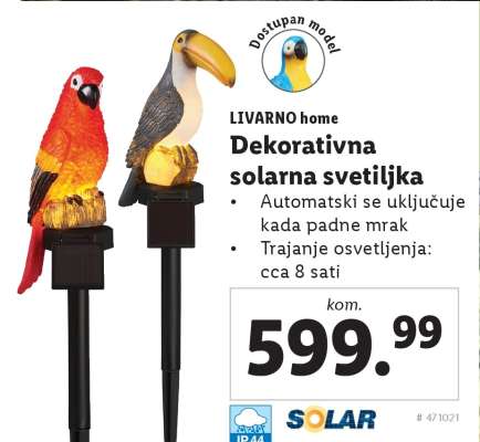 Dekorativna solarna svetiljka