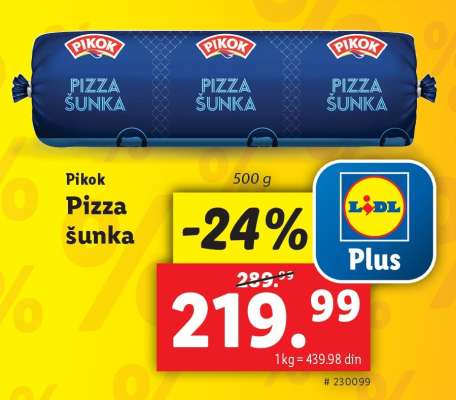 Pikok Pizza šunka