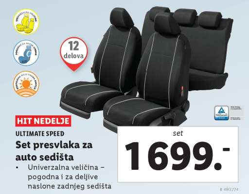 Set presvlaka za auto sedišta
