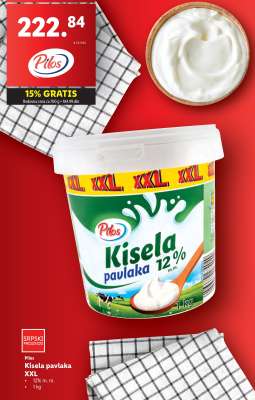 Pilos Kisela pavlaka XXL