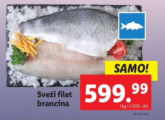 Sveži filet brancina