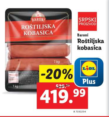 Baroni Roštiljska kobasica