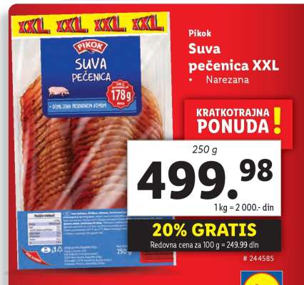 Suva pečenica XXL