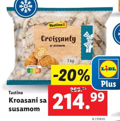 Tastino Kroasani sa susamom