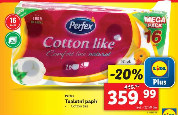 PERFEX TOALETNI PAPIR