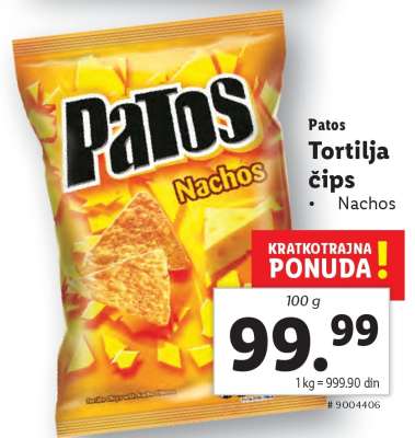 Patos Tortilja čips