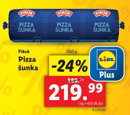Pikok Pizza šunka