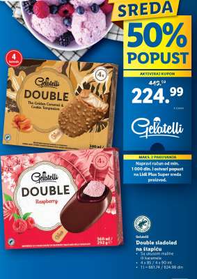 Gelatelli Double sladoled na štapiću