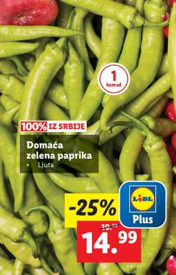 Domaća zelena paprika