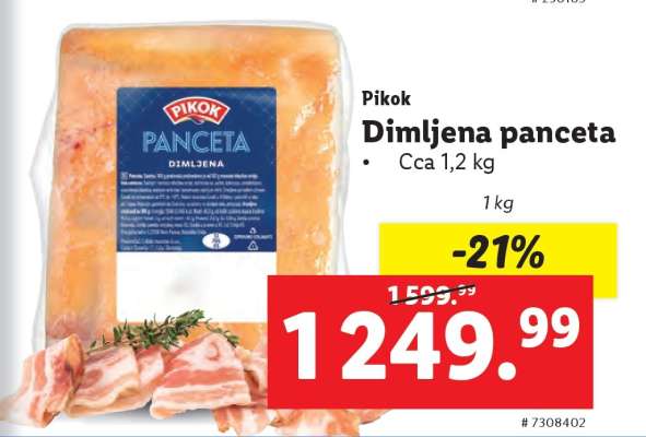 Pikok Dimljena panceta