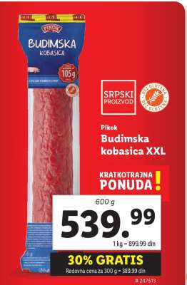 Budimska kobasica XXL
