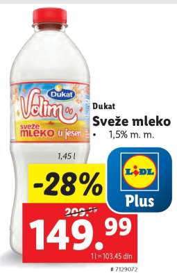 Dukat SVEŽE MLEKO