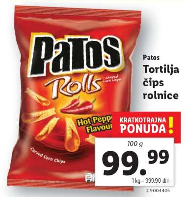 Patos Tortilja čips rolnice