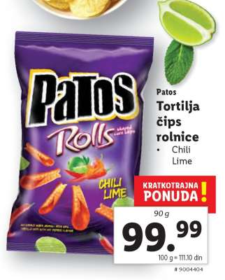 Tortilja čips rolnice