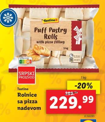 Tastino Rolnice sa pizza nadevom