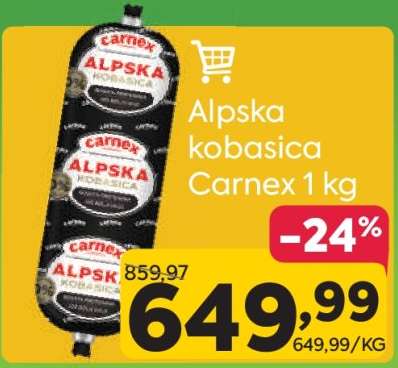 Alpska kobasica Carnex 1 kg