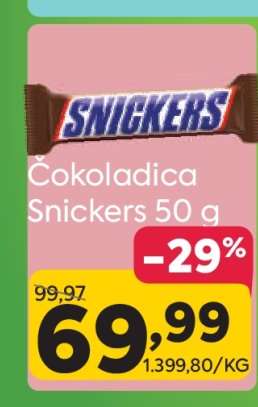 Čokoladica Snickers 50 g