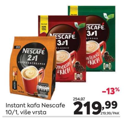 Instant kafa Nescafe 10/1 više vrsta