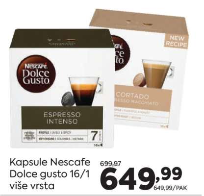 Kapsule Nescafe Dolce Gusto 16/1