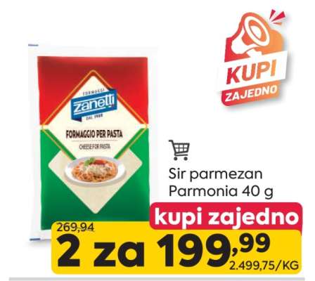 Sir parmezan Parmonia 40 g