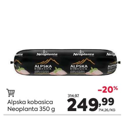 Alpska kobasica Neoplanta 350 g