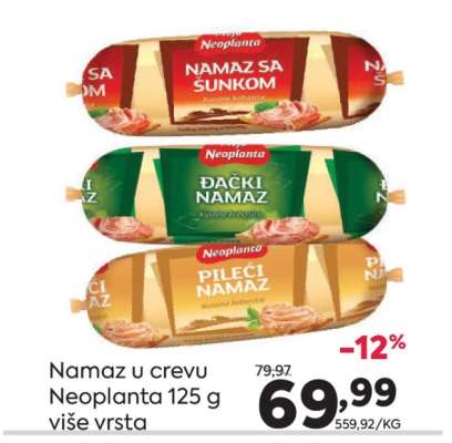 Namaz u crevu Neoplanta 125 g više vrsta