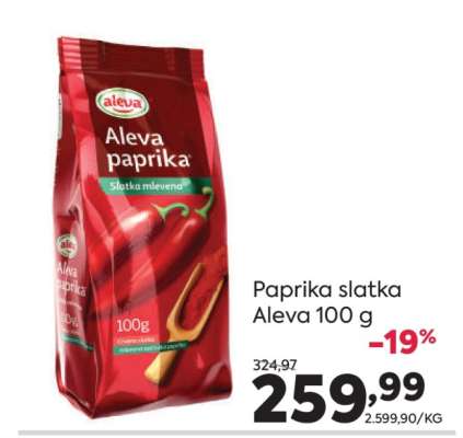 Paprika slatka Aleva 100 g