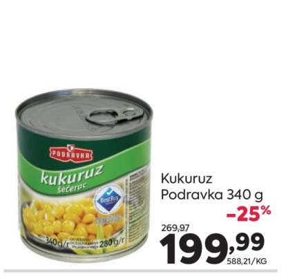 Kukuruz Podravka 340 g