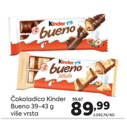Čokoladica Kinder Bueno