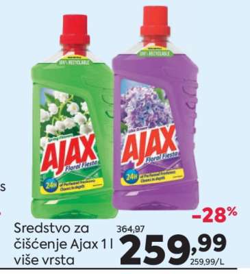 Sredstvo za čišćenje Ajax 1 l