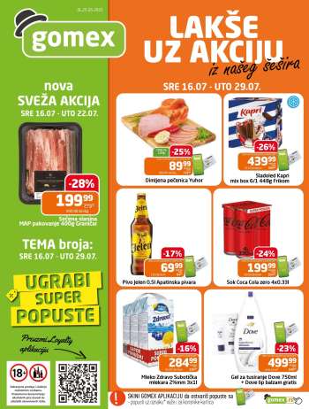 thumbnail - Katalog Gomex - AKCIJE IZ NAŠEG ŠEŠIRA