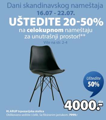 KLARUP TRPEZARIJSKA STOLICA