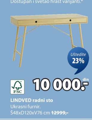 LINDVED RADNI STO