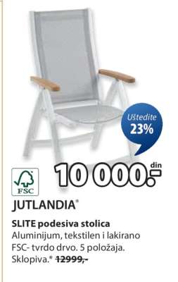 JUTLANDIA SLITE PODESIVA STOLICA